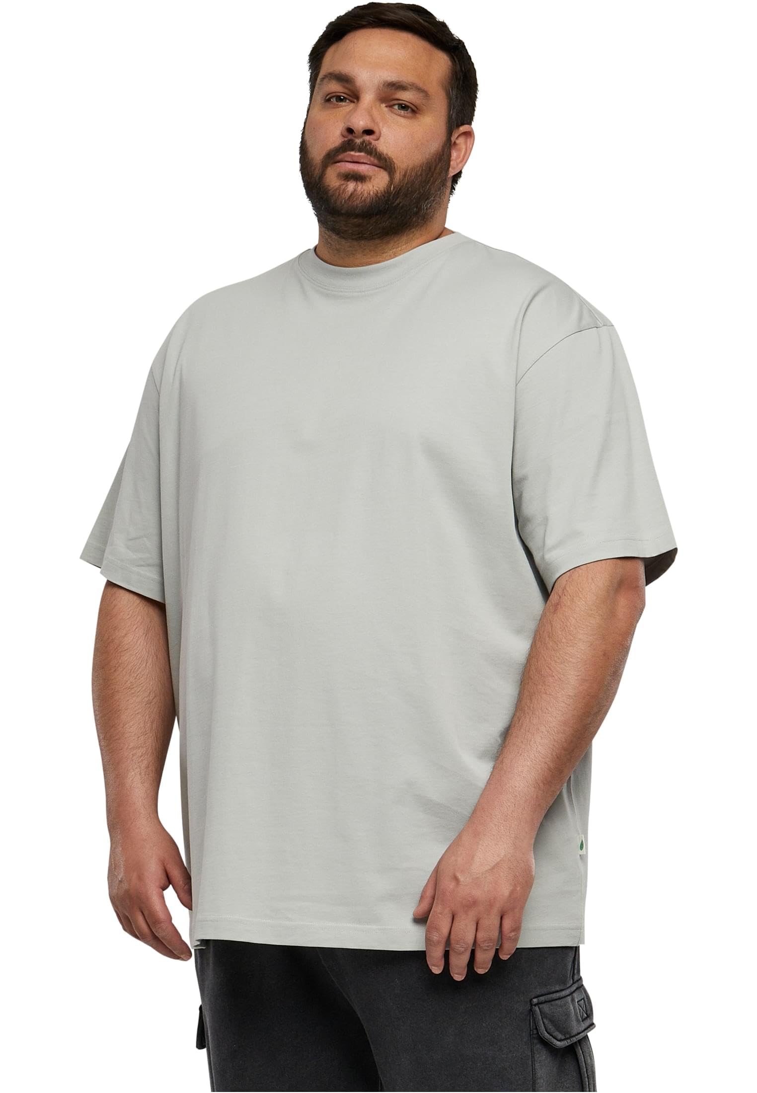 Urban Classics Men's Organic Tall Tee T-Shirt, Lightasphalt,