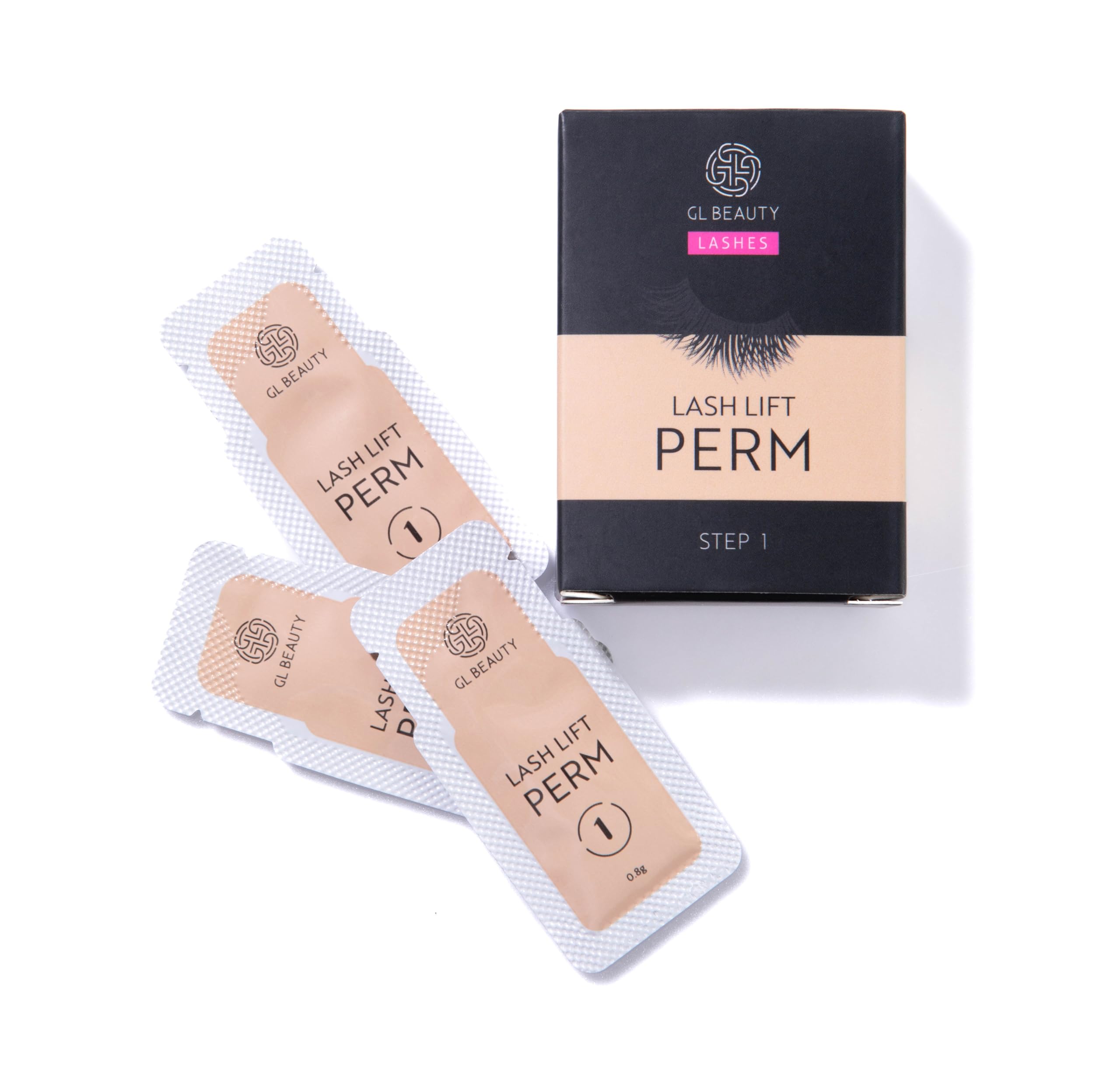 Fast Perm Lash Lift Ciglia Perm Lotion | 30 trattamenti | Lifting ciglia n. 1 bustina di GL BEAUTY LASHES (quantità: 15 bustine)