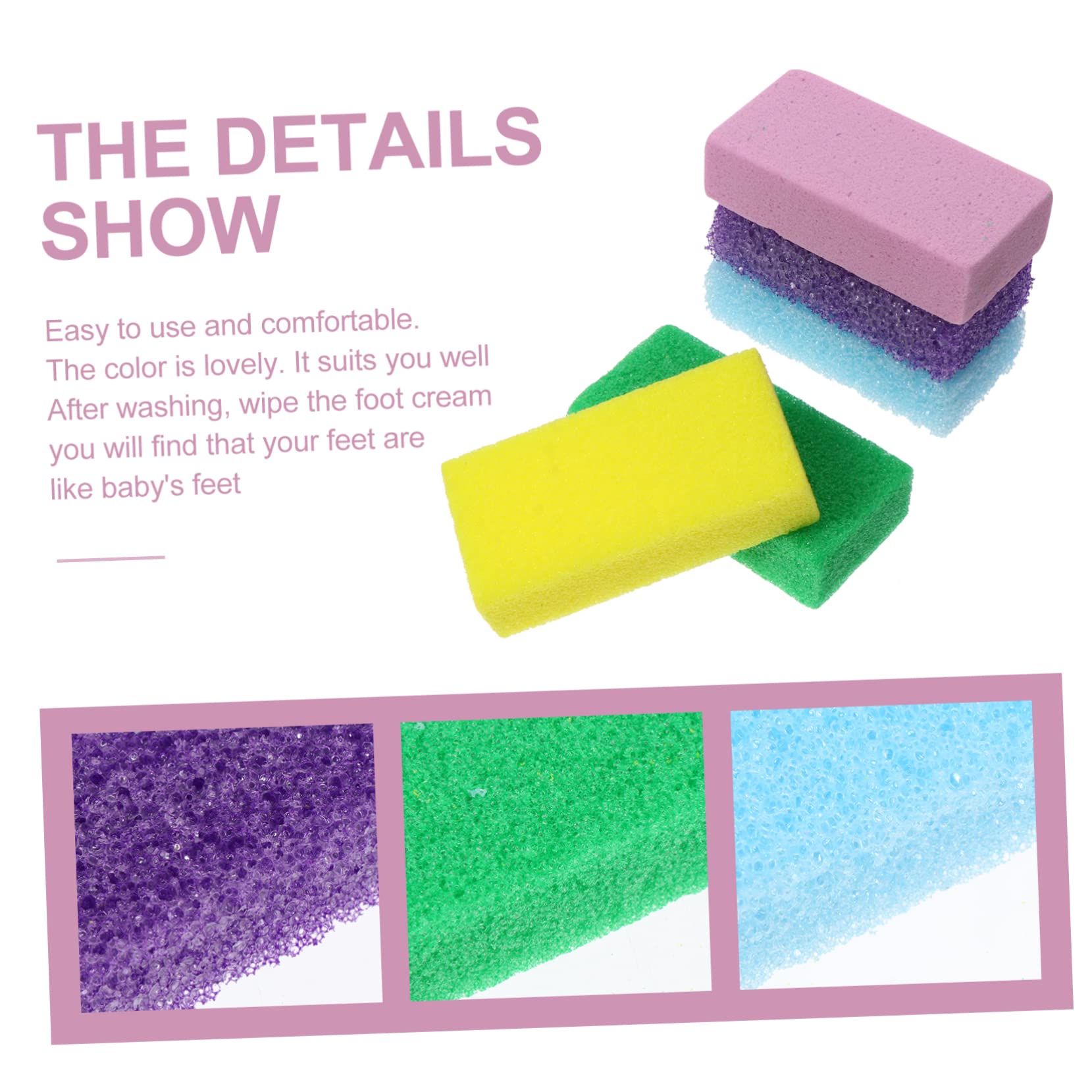 Didiseaon Pumice Stone Foot Remover 10 Pack Foot Scrubber Stone Set Pedicure Exfoliating Tool Easy to Use