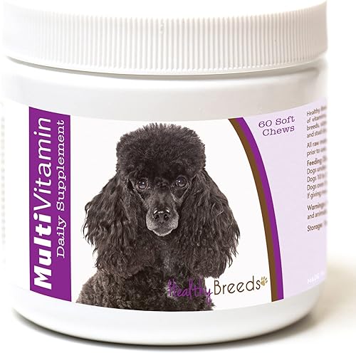 Miniatura 141 de Healthy Breeds Multivitamínico siberiano Husky para perros, suplemento diario recomendado por veterinarios, sabor a tocino, 60 masticables suaves