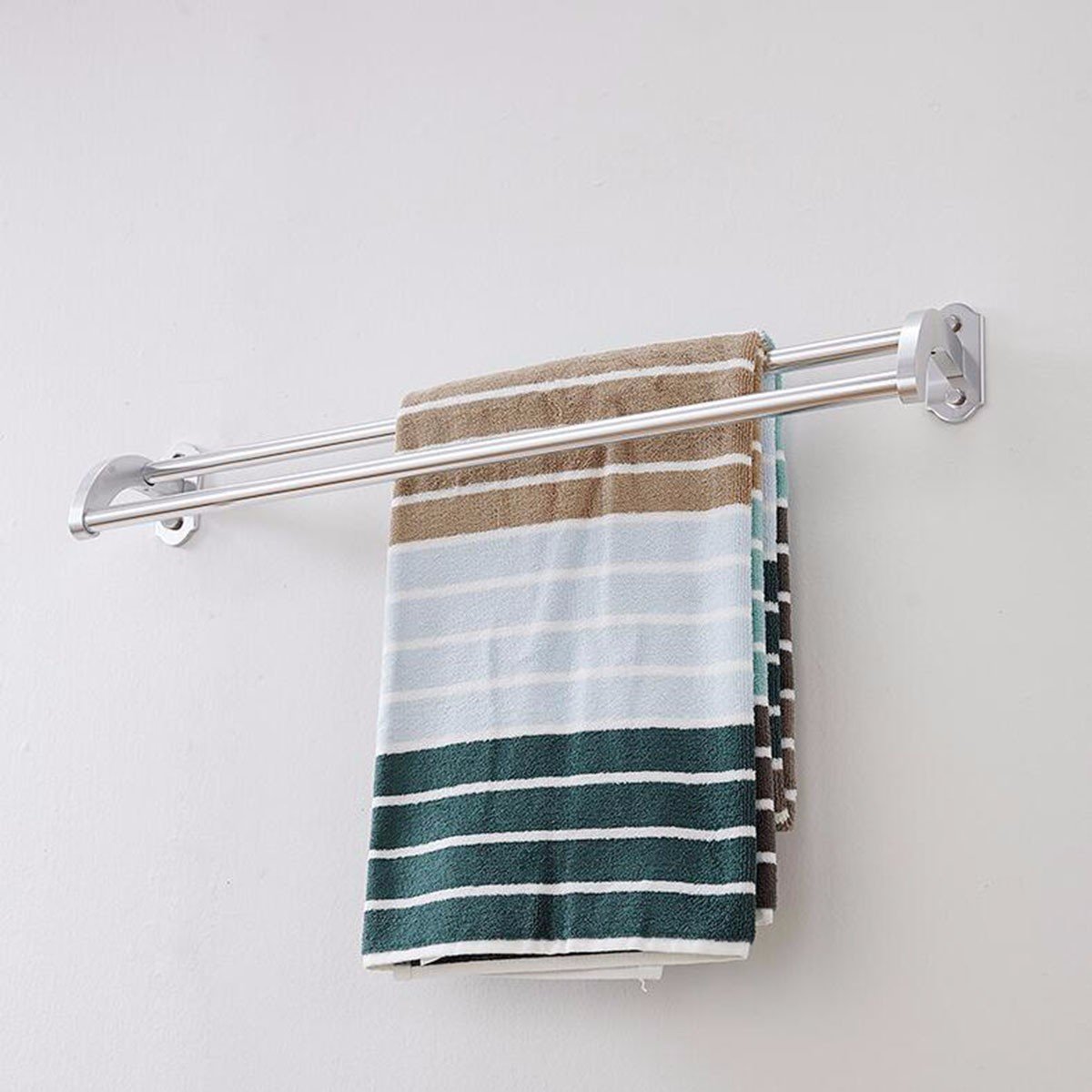 Handtuchhalter Bad Bügel Toilette Raum Aluminium Handtuchhalter Handtücher Handtuch H?ngen Zwei Rod 60Cm,60