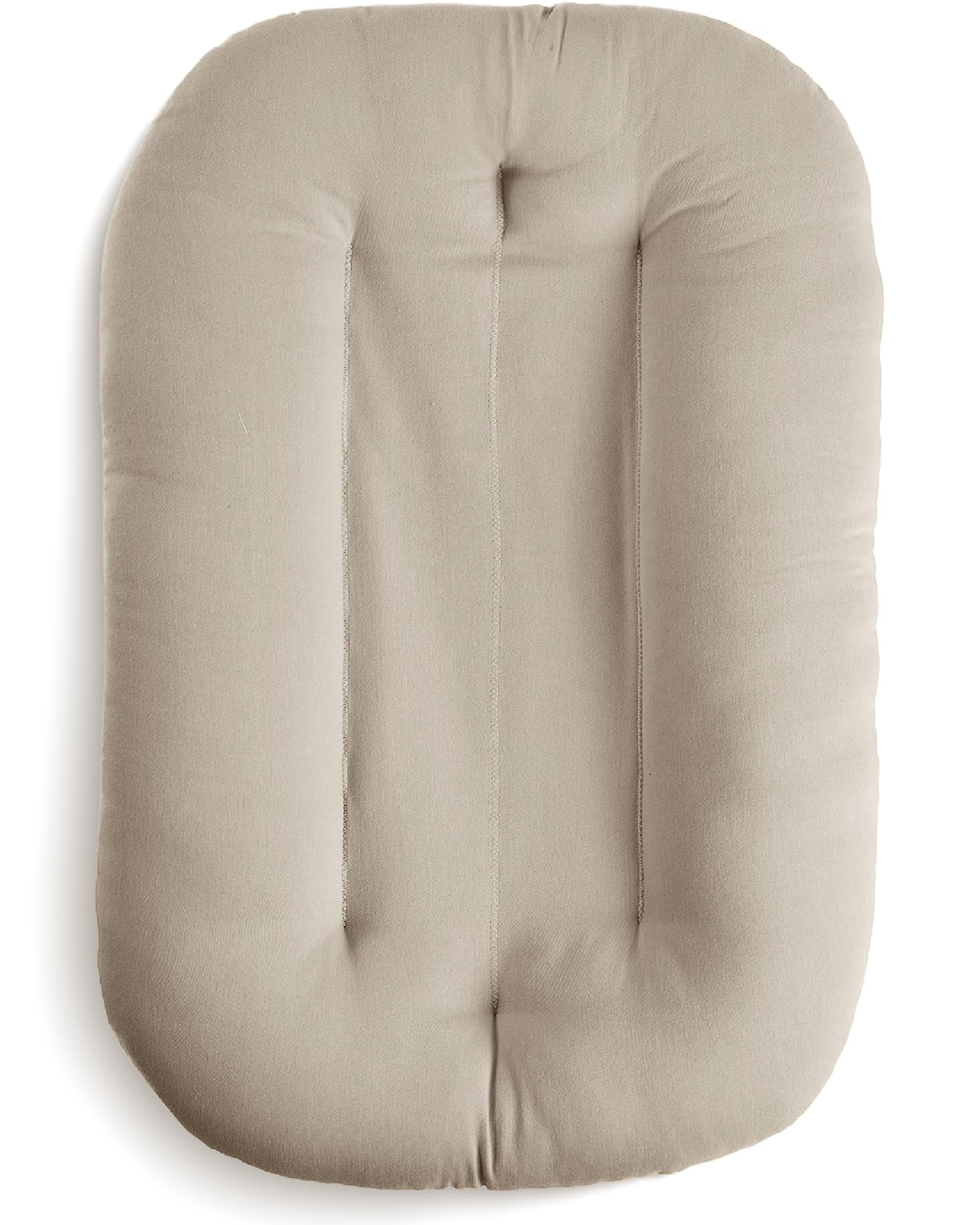 snuggle me® Nid d'ange Bébé (0-9 Mois) - Centre Non rembourré imitant Un câlin - Coton Biologique Haut de Gamme avec Rembourrage en Fibres, 100% Lavable en Machine, Sac de Voyage Inclus (Birch)