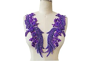 Purple Appliqué: Exquisite Bridal Charm
