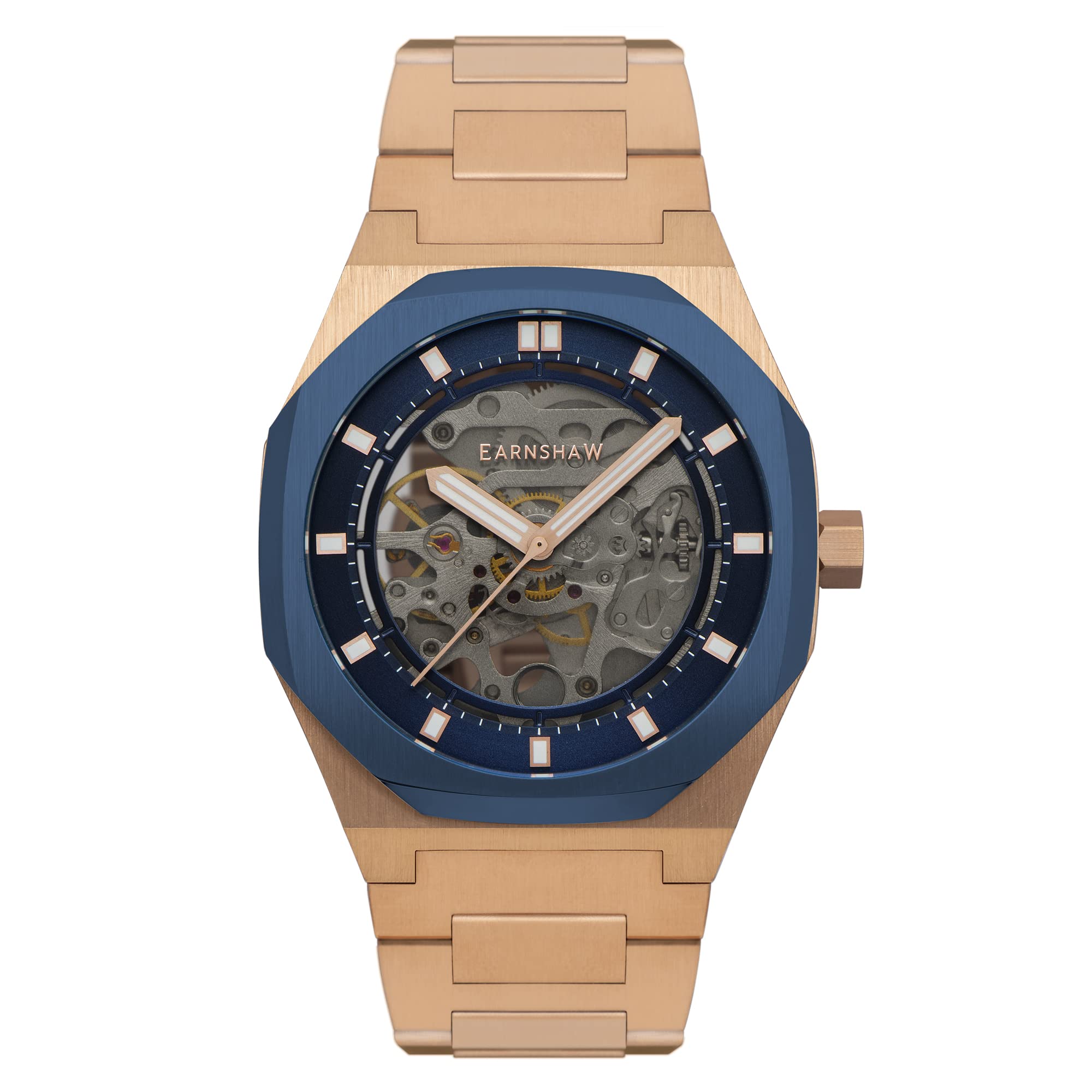 EARNSHAW Drake Skeleton Analog Blue Dial Mens Watch-ES-8142-88 (B0BGT9HNG1) Amazon Price History, Amazon Price Tracker
