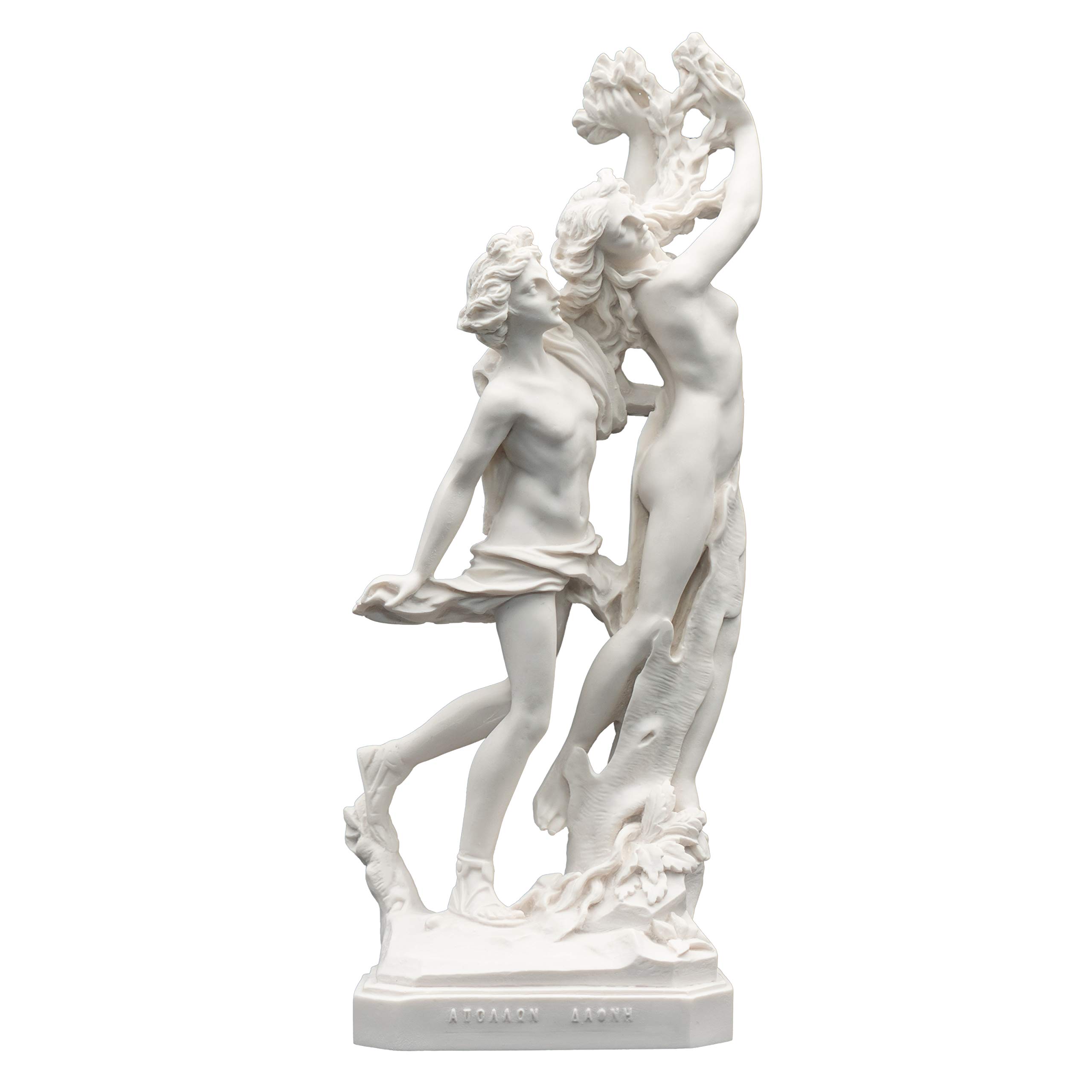 Helcee Handmade Alabaster Apollo Daphne Statue 10.63 in