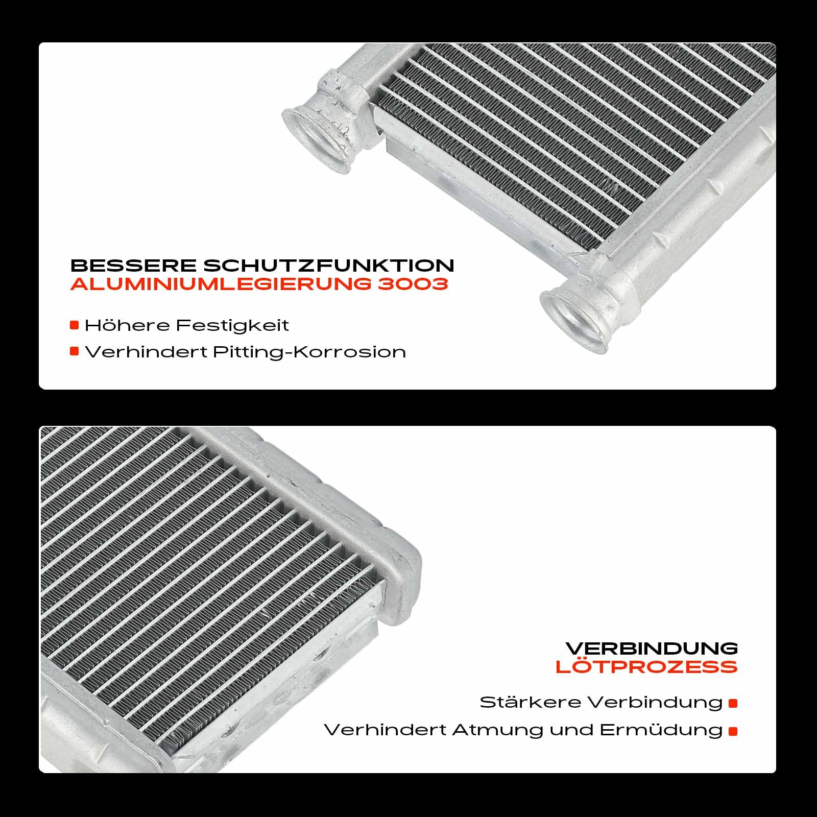 Frankberg Wärmetauscher Innenraumheizung Kompatibel mit Mirage Stufenheck A10 1.2L Benzin 2013-2024 Mirage/Space Star Schrägheck A0A 1.0L 1.2L Benzin 2012-2024 Replace# 707183