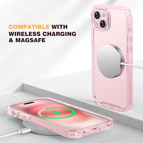 Miniatura 678 de Diaclara - Funda diseñada para iPhone 14 Pro Max, resistente, de cuerpo completo, con protector de pantalla sensible al tacto y antiarañazos + Blanco