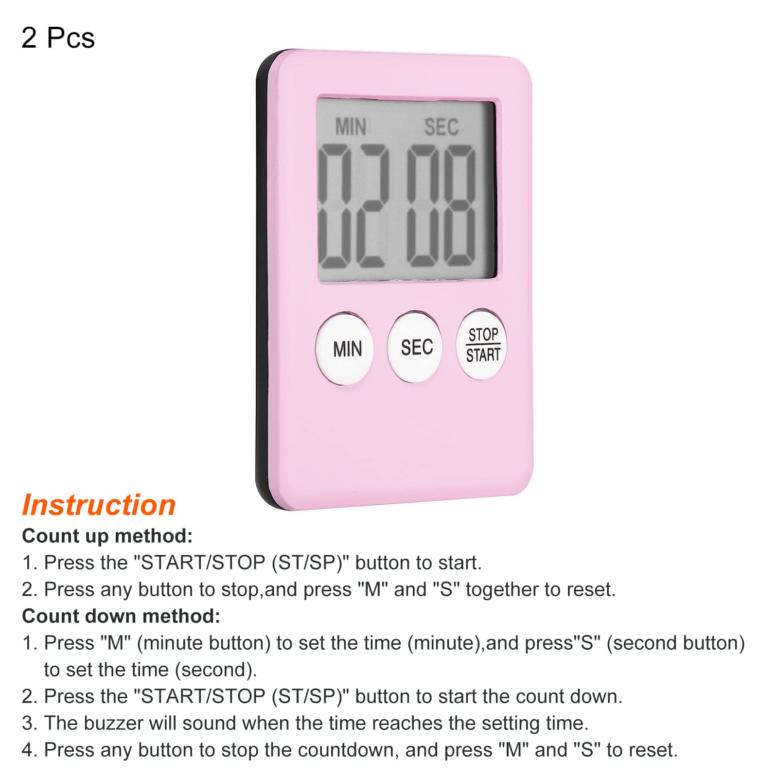 Amazon｜PATIKIL デカタイマー キッチンカウントダウンタイマー