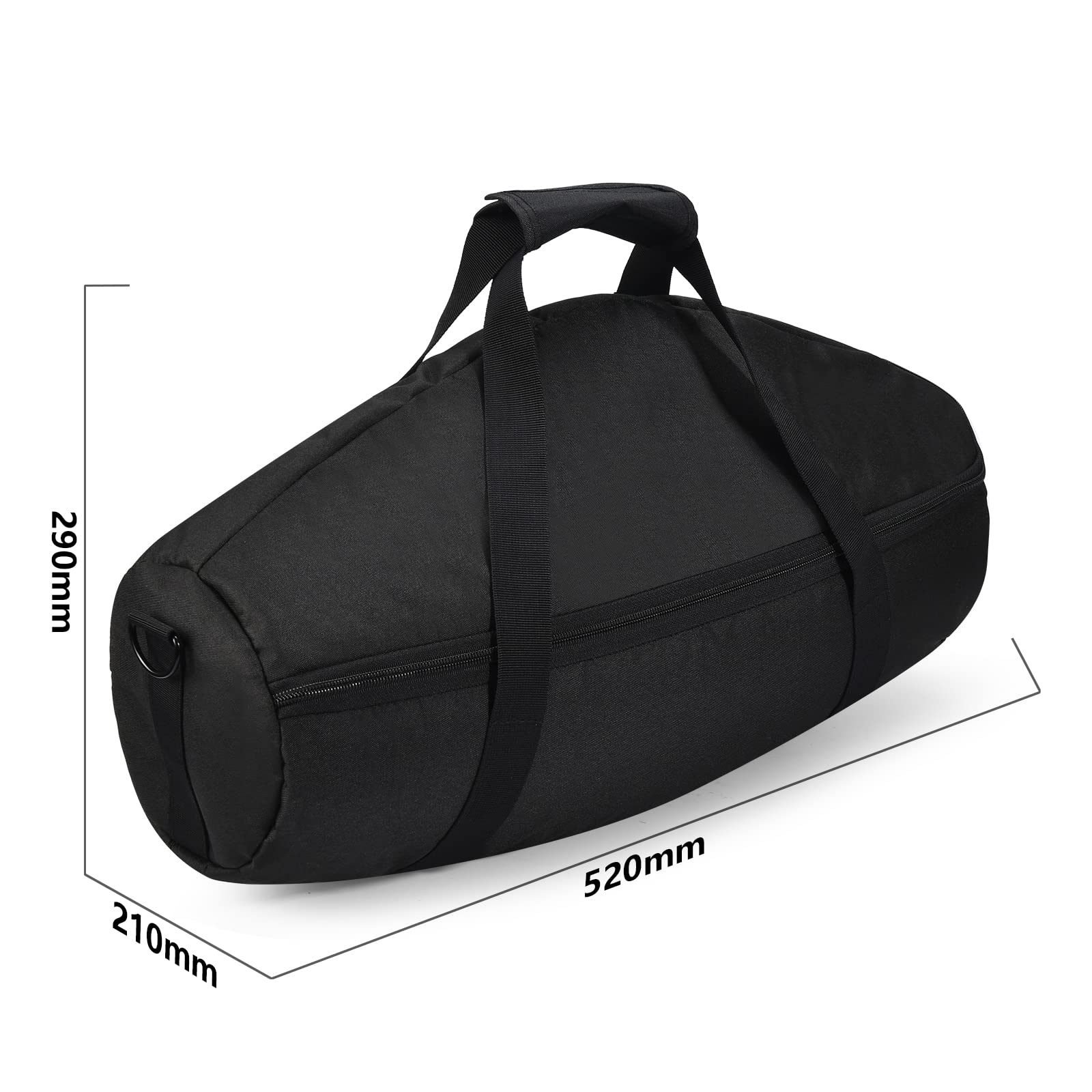 Generic Étui de transport de voyage compatible avec JBL Boombox 3/Boombox 3 WiFi/Boombox 2, câble de chargeur, housse de protection contre la poussière, sac à bandoulière, Noir , 210*290*520mm