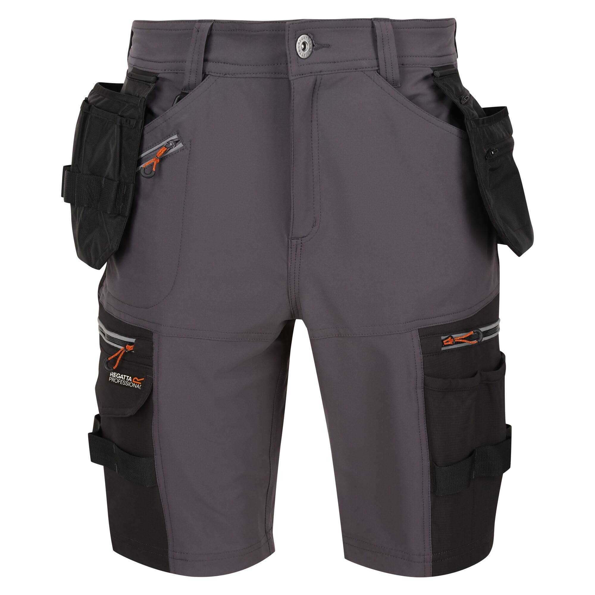 Regatta Men's Iron/Black Infiltrate Detachable Holster Pocket Shorts (34R) ()