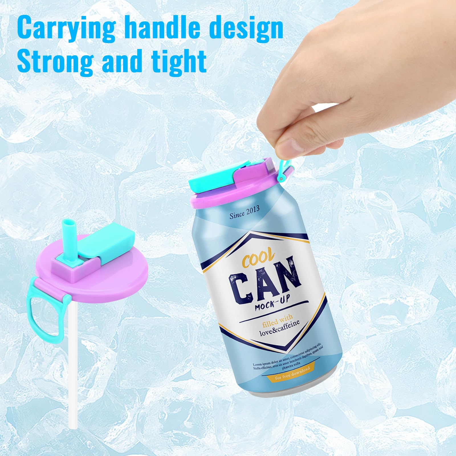 Coperchi Per Lattine Con Cannuccia - 4 Pezzi Antiperdita, Riutilizzabili Per Coca Cola, Acqua E Bibite - Foto 11