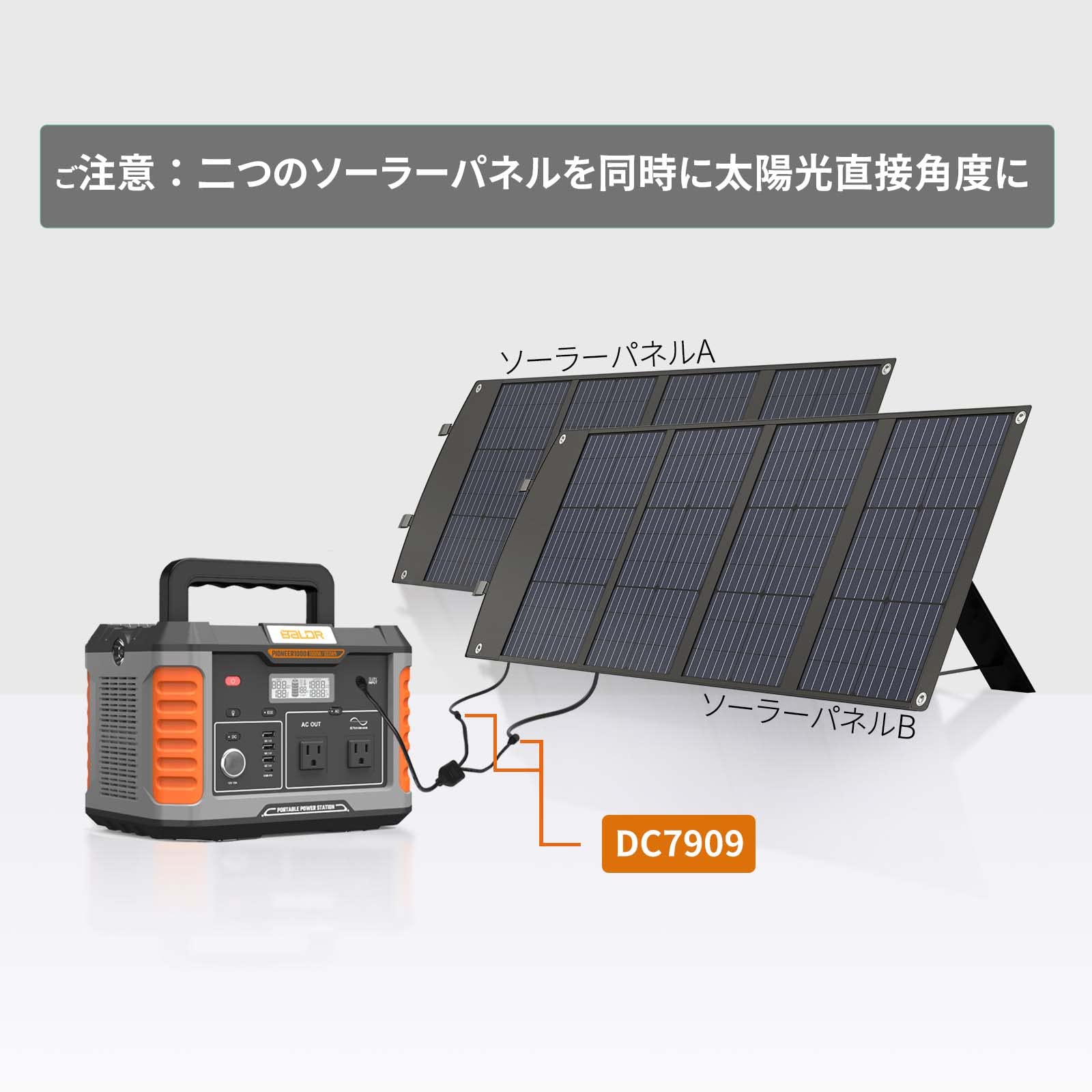Amazon.co.jp: BALDR ソーラーパネル 並列接続用ケーブル 大容量
