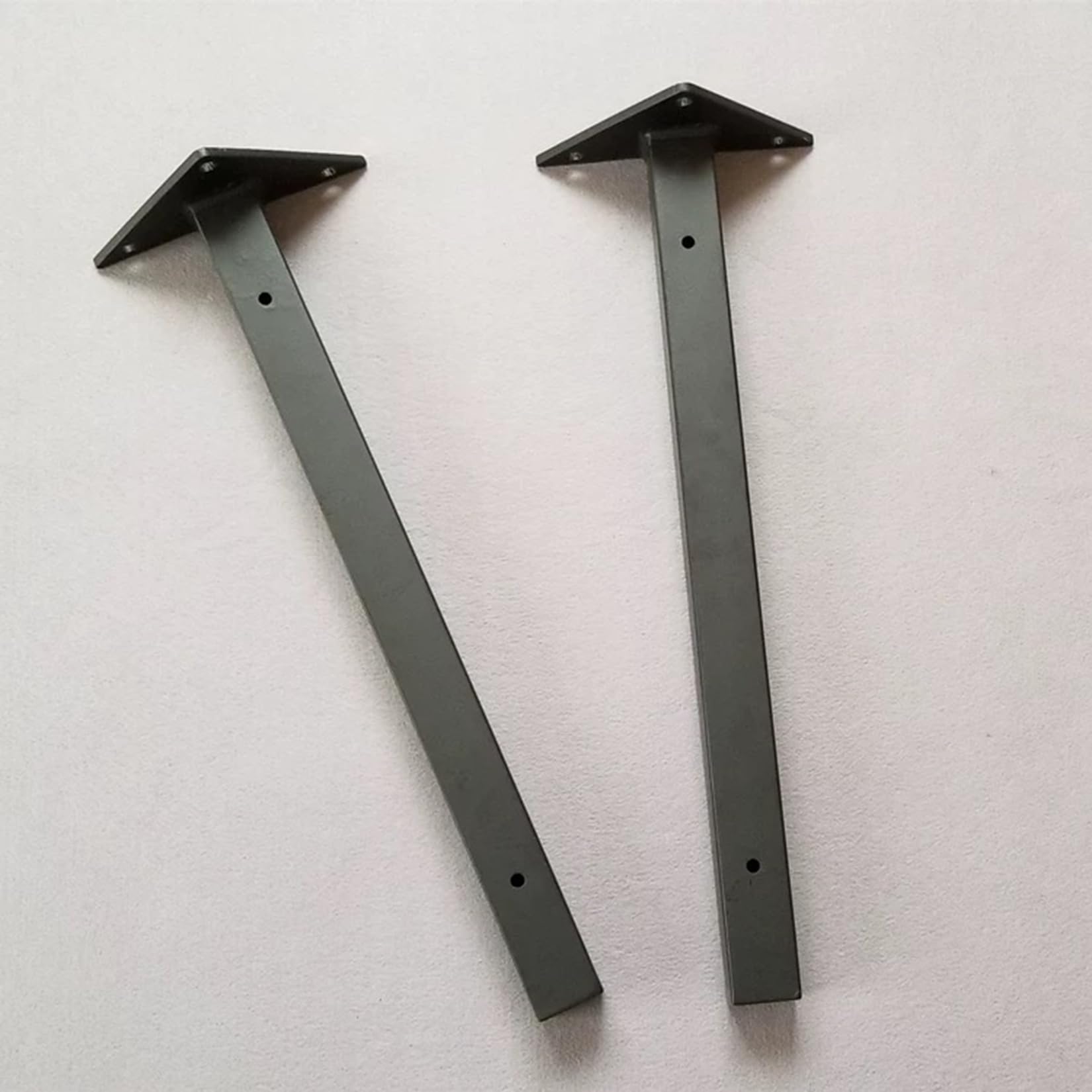 2 Piezas Soportes para Estantes Pesados,Palomilla para Estanterías de Pared,Escuadras Estanterias Metalicas para Estanterías Cocina Exhibición Pared,con Tornillos (40cm,Negro)