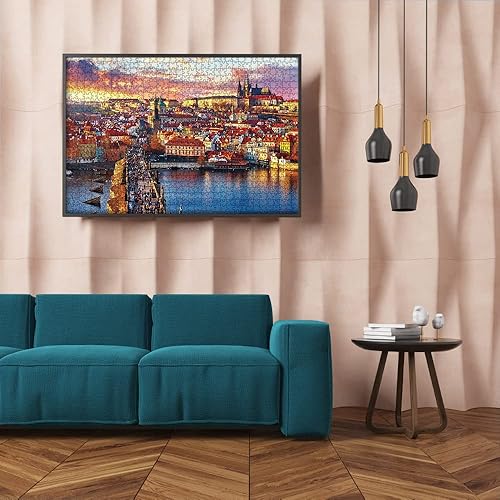 Miniatura 4 de MaxRenard - Rompecabezas de 1000 piezas para adultos con paisaje del Big Ben en Londres decoración para la pared del hogar regalo juego de desafío