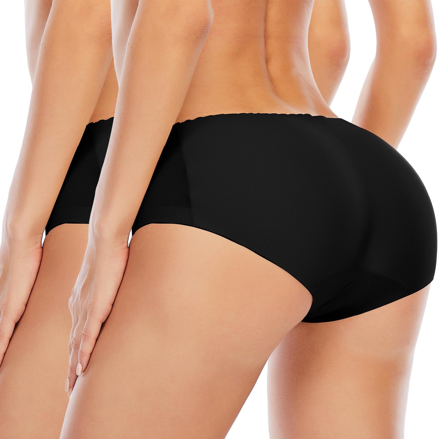Werena Butt Lifter Panties for Women Padded Underwear Seamless Booty Pads Enhancer Shapewear Butt Lifting Panty