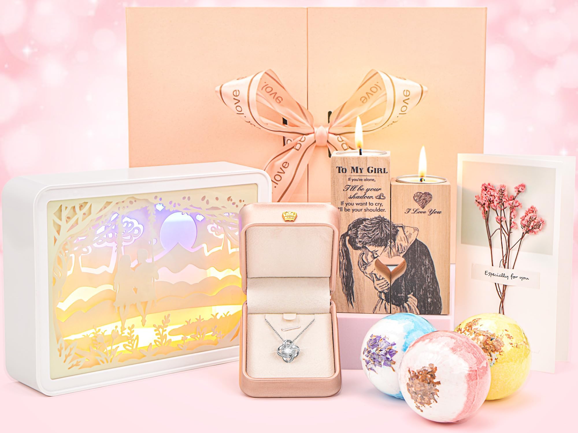 NoideeerBirthday Gifts for Women, Christmas Gifts Set for Mom, Sister Birthday Gift Ideas, Unique Gift Box for Girlfriend Wife Friends Coworker Bestie Bff Teacher Nurse
