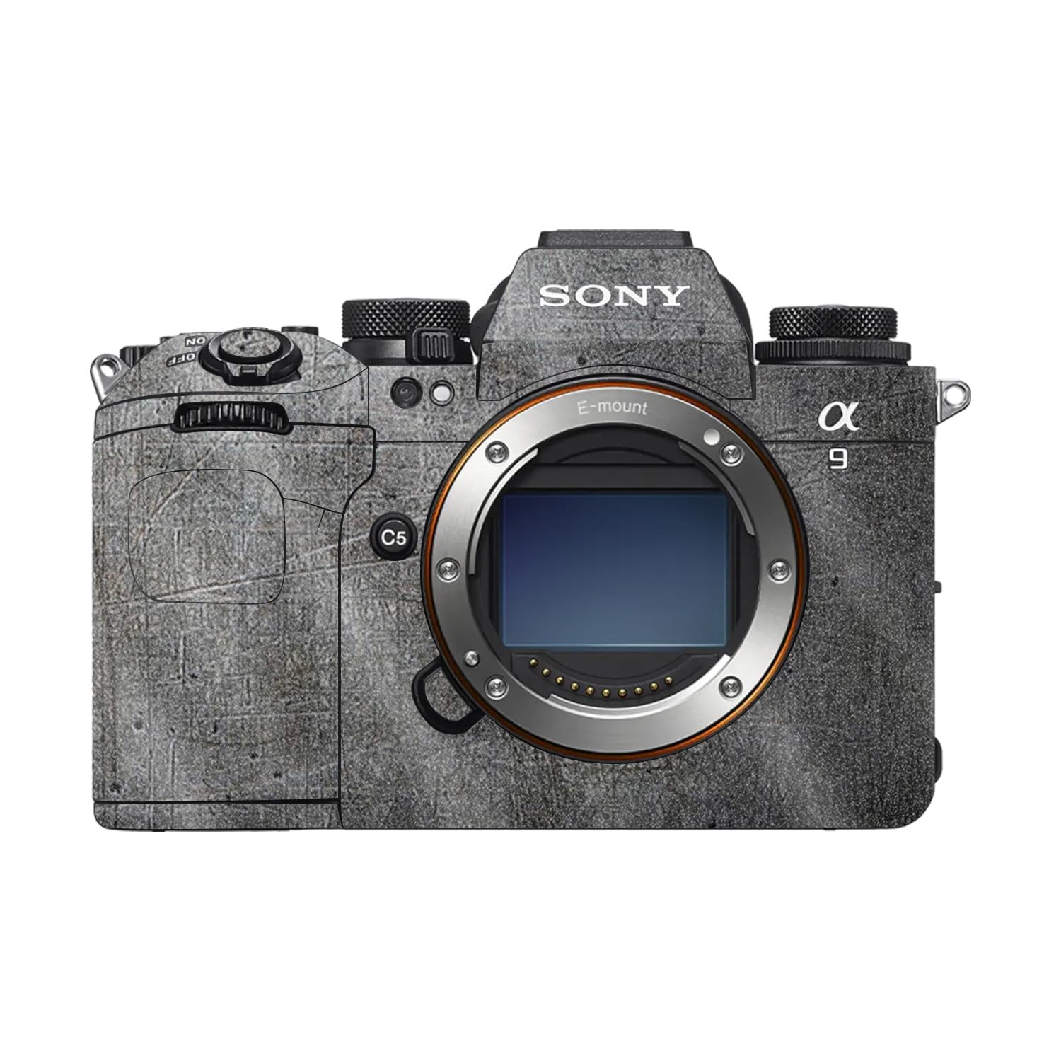 Glossy Glitter Camera Skin Compatible with Sony Alpha 9 III (2024) - Scratched Up - Premium 3M Vinyl Protective Wrap Decal Cover - Easy to Apply | Crafted in the USA by MightySkins