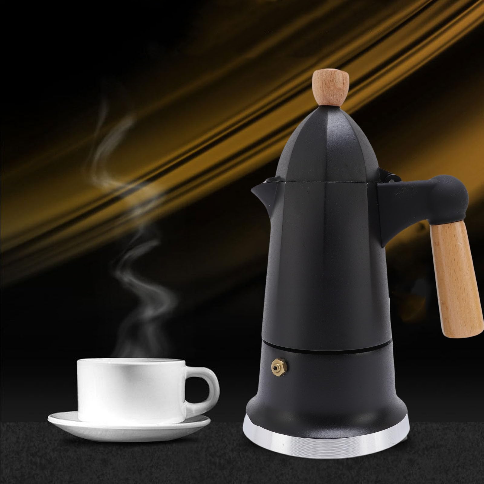 Bollitori per caffè da Piano Cottura Express 150ML 3 Tazze Caffettiera Caffettiera per caffè Pentola per Ufficio Domestico All'aperto (#2)