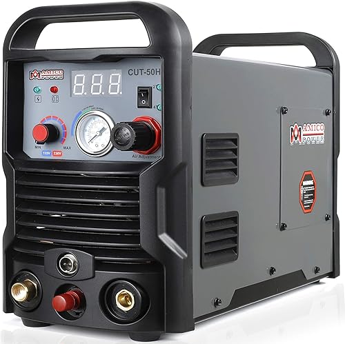 Amico CHF-50, cortador de plasma de arco piloto profesional de 50 amperios, corte limpio de 4/5 pulgadas, corte de doble voltaje de 110/230 V.