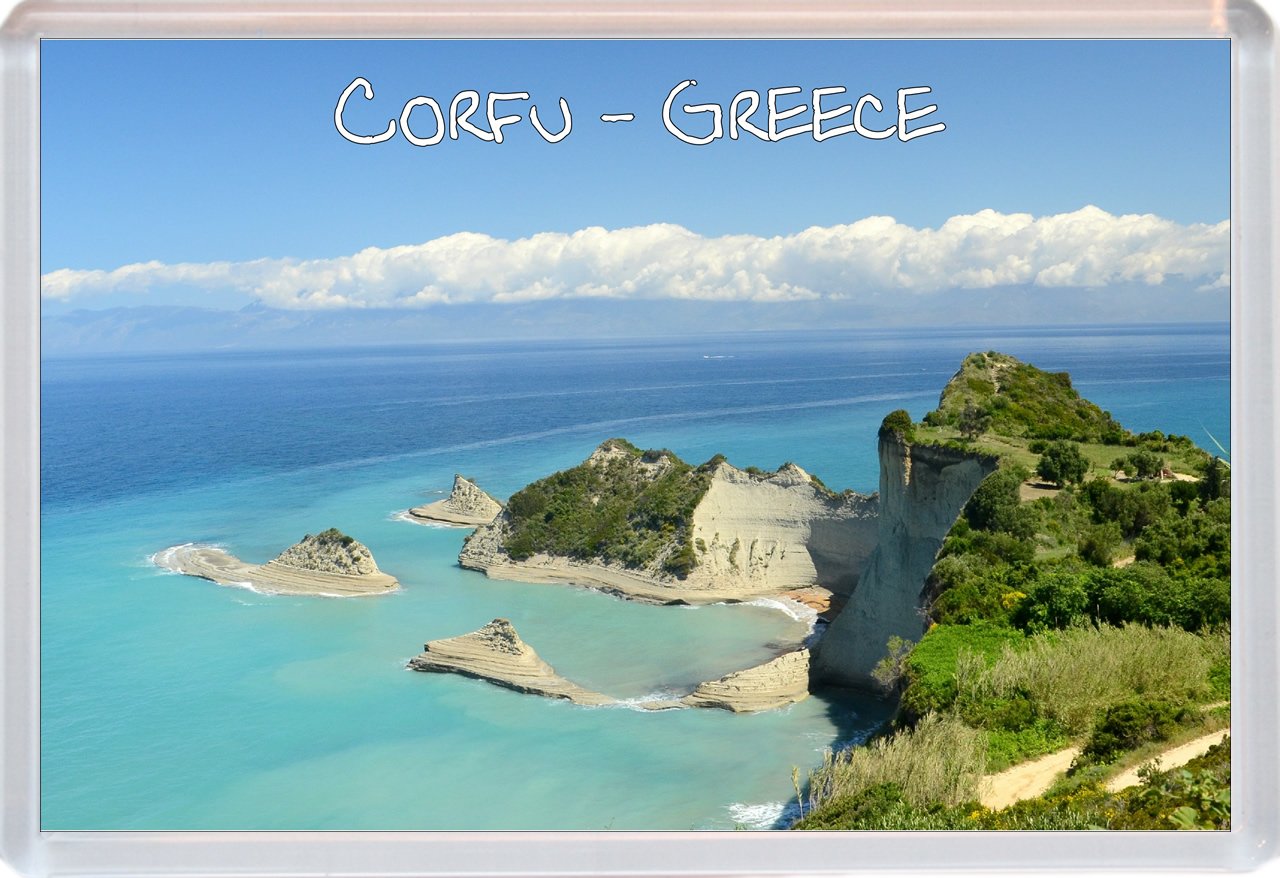 Baked Bean Store Corfu - Greece - Jumbo Fridge Magnet Id534