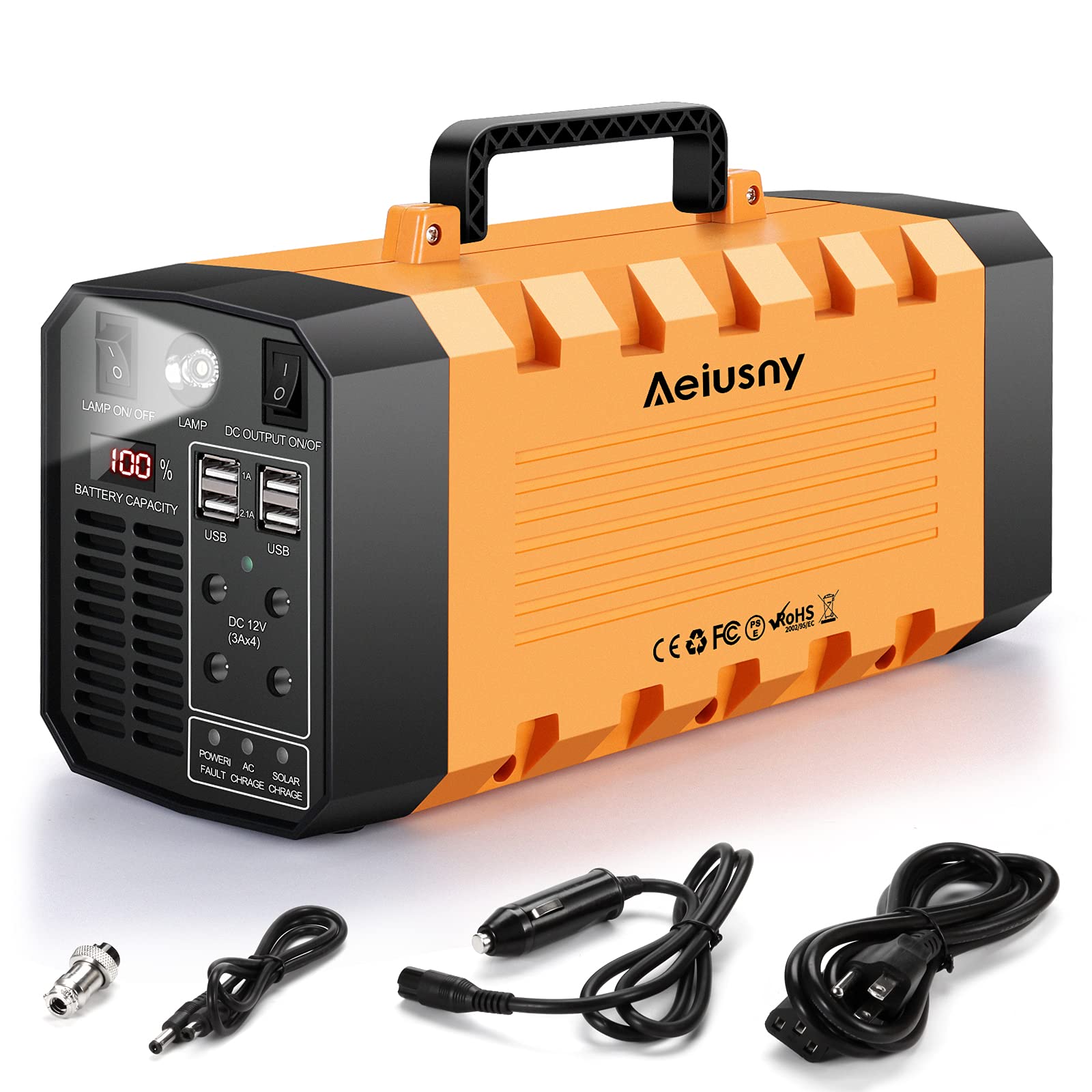 Buy Aeiusny Portable Power Station 500W 288WH UPS Solar Generator