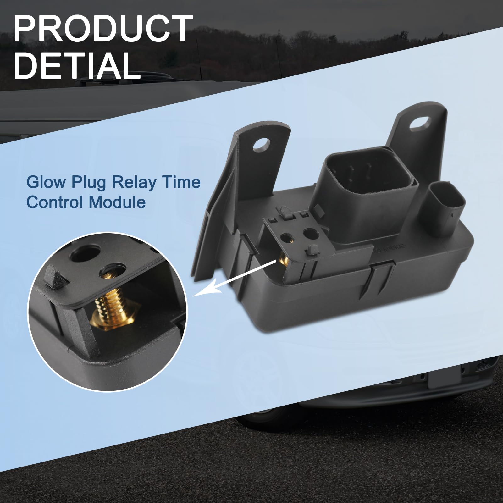 Glow Plug Relay Module For Sprinter 2500 3500 2004-2006 - Replaces OEM 0005453616 With ABS Housing