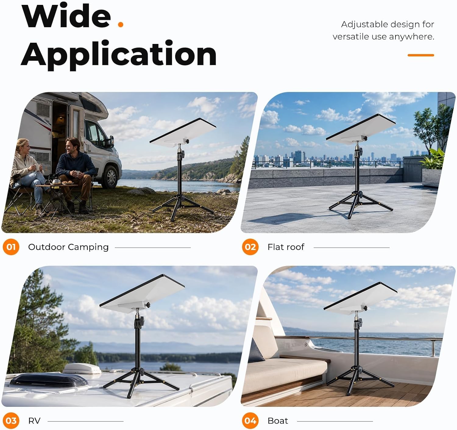 Starlink Mini Tripod Moun, 2 Level Adjustable Foldable Stable for Outdoor image 2