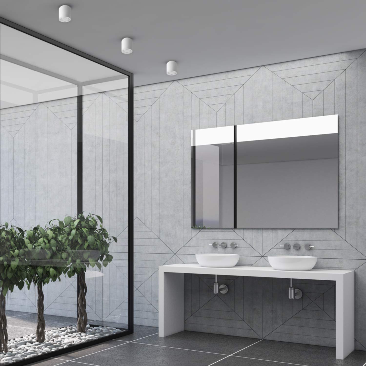 Spots LED Encastrable IP44 Orientable 30°- Salle De Bain - 4,8W 400 LM 3000K - Garantie 3 Ans