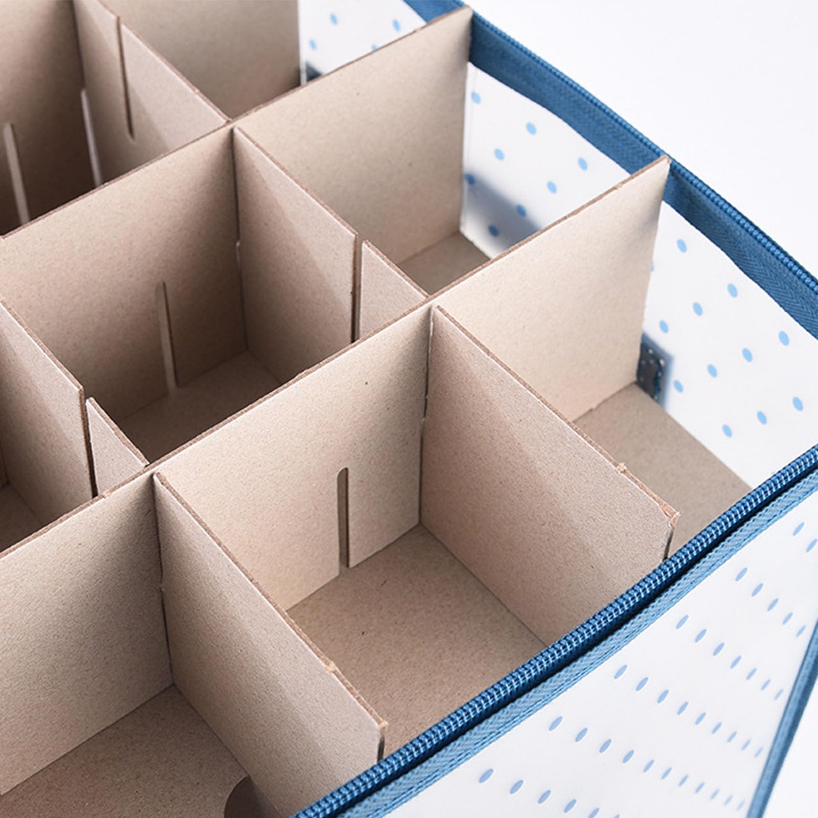 Weihnachtskugeln Aufbewahrung, Aufbewahrungsbox für Weihnachtskugeln mit Deckel, 128 Fächer je 8 cm, 8 Tabletts, Doppelreißverschluss, für Aufbewahrung (Blau,61x31x31cm)