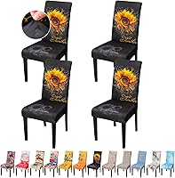 Vista 166 de JQinHome 6 fundas protectoras para sillas de comedor, de alta elasticidad, extraíbles y lavables, para el hogar, fiesta, hotel, ceremonia de boda