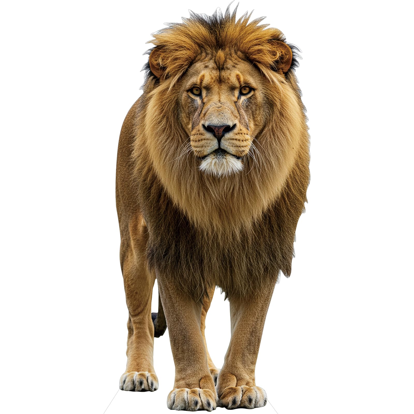 Lion 4FT Life Size Cardboard Cutout, 1 PC, Party Decor &amp; Photos