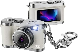 Compact Thumb Camera Keychain with Metal Design | Strong Metal Construction, Safe Friendly Features, Secure Holding for Daily Use and School