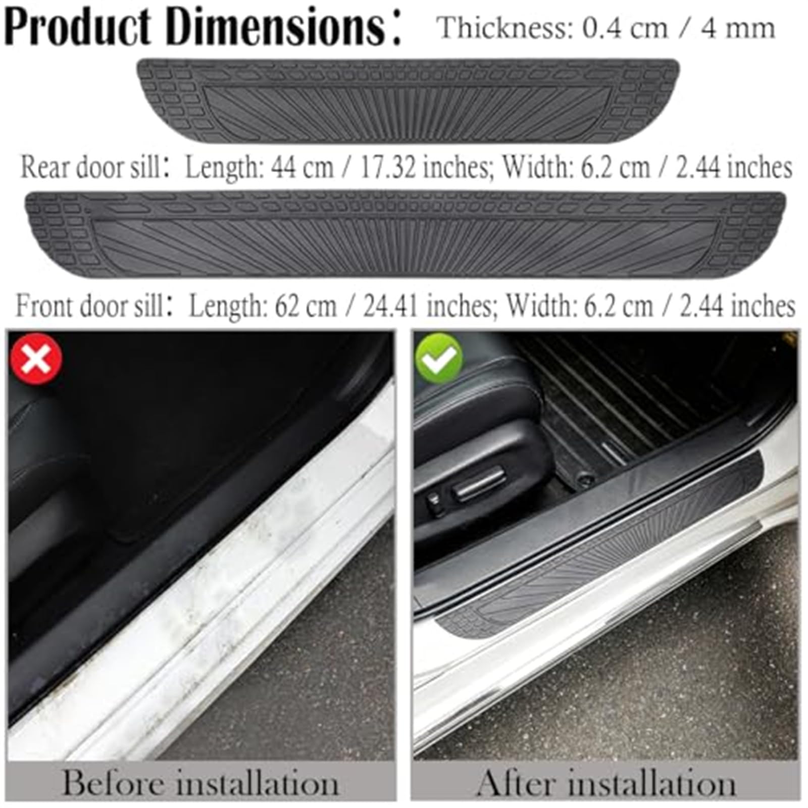 Battitacco Auto Protezione per Ford Fiesta mk8 St 2018-2022 2023