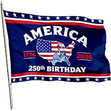 250 Anniversary USA Flag, Double Sided Waterproof Patriotic America Map Flag 17762026, Outdoor Yard Decor 3x5ft