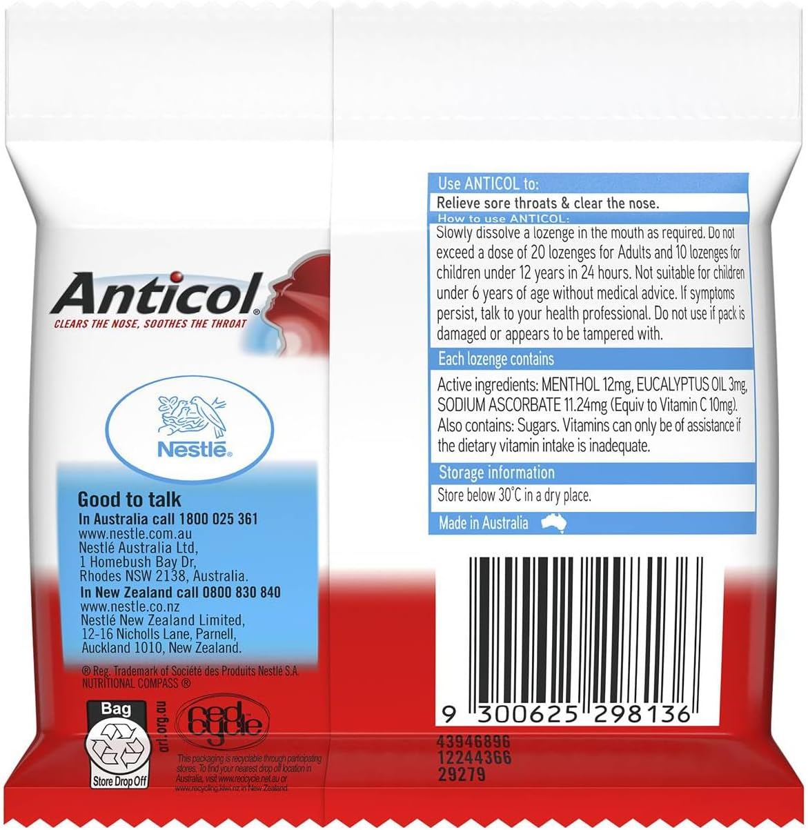 Allens Anticol 3x10 Lozenge Multipack