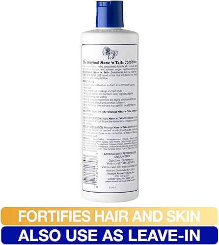 Miniatura 4 de Mane 'n Tail Acondicionador Texturizador Hidratante para Cabello y Abrigos de Aspecto Más Grueso y Saludable 12 oz (543226)