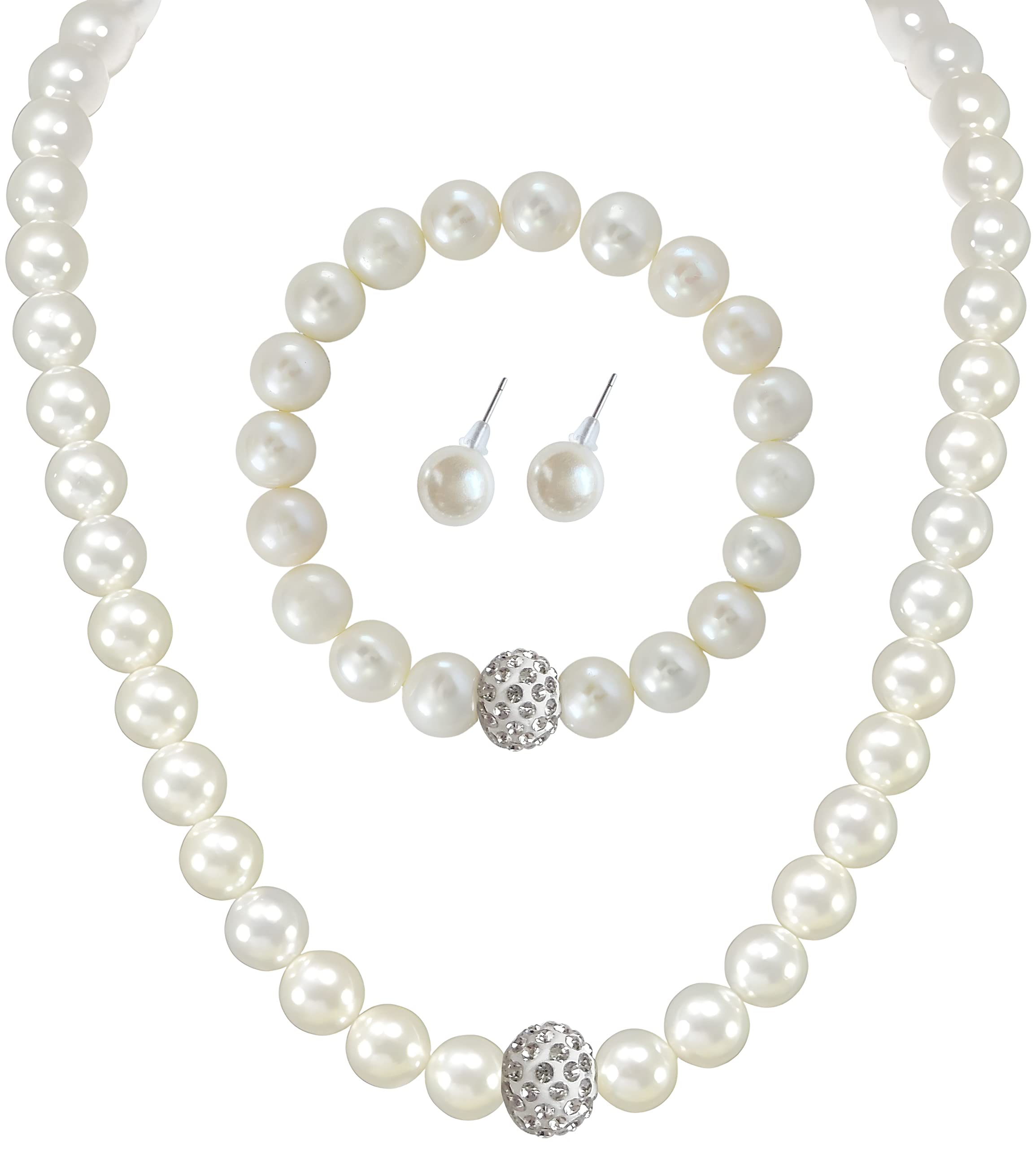 ANNA CREATIONS Latest Stylish Pearl Pendant Choker Necklace With Pearl Stud Earrings set for Women and Girls (STYLE 2) (B0B944LVDH) Amazon Price History, Amazon Price Tracker