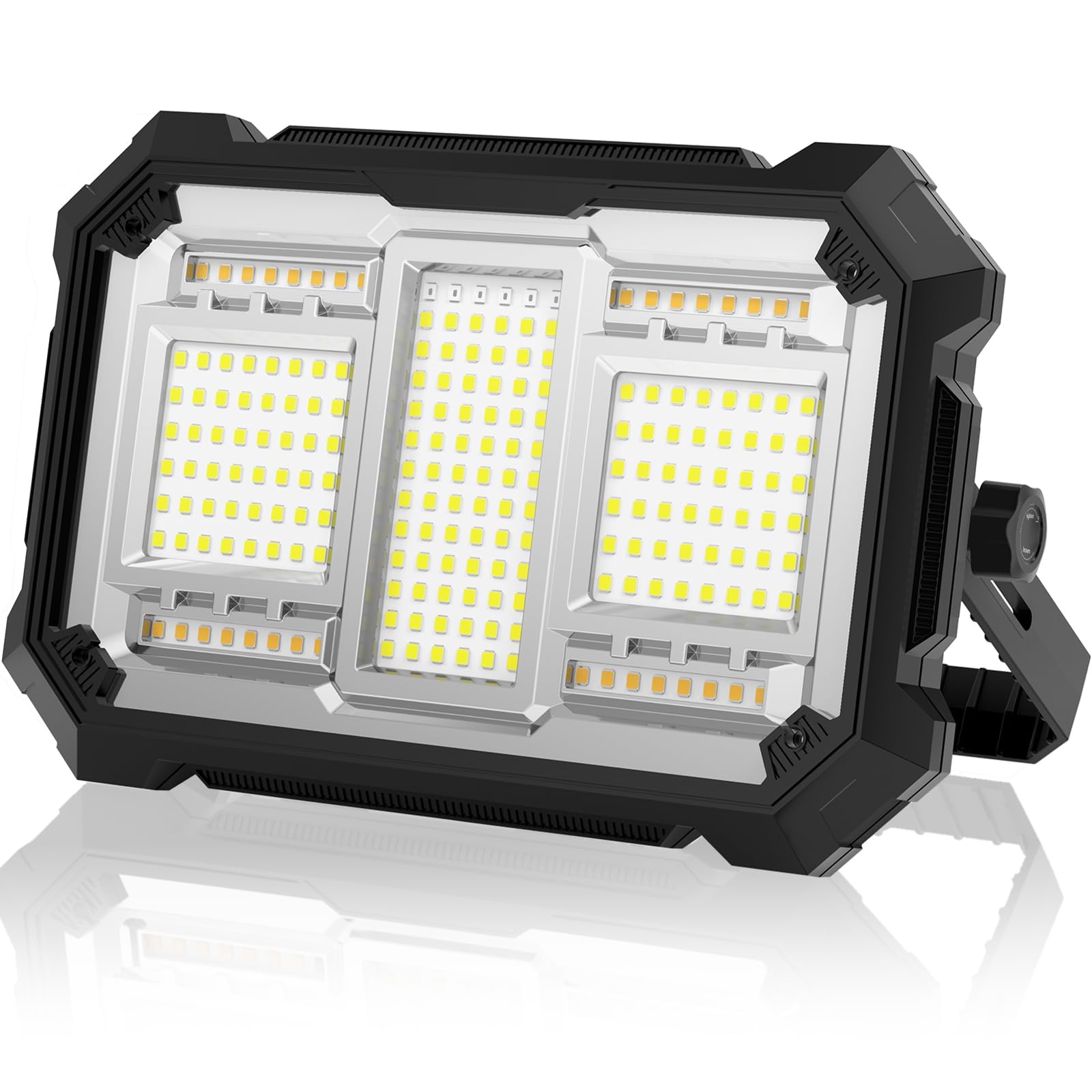 TENKOO&YOU 投光器 充電式 led 作業灯【40,000lm超高輝度・16時間連続点灯】400W 屋外 ワークライト 超高輝 32000mAH大容量 防水 非常用 磁気設計 便携式 フック付き 4つ点灯モード 無段階調光 Amazon.co.jp: TENKOO&YOU 投光器 充電式 led 作業灯【40,000lm超高