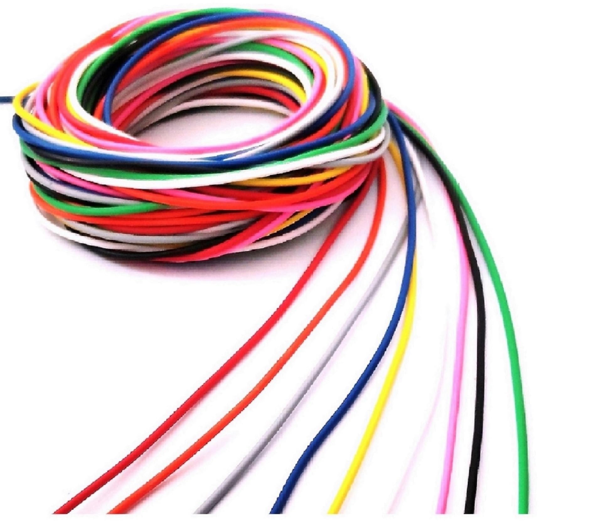 Wenray (9 Meters) 14/36 Multi Colour Strand Flexible Hookup Wire Cable For Multipurpose Use, DIY, Electronics Works, Science Projects (1 Meters Each of 9 Colours)-image-27