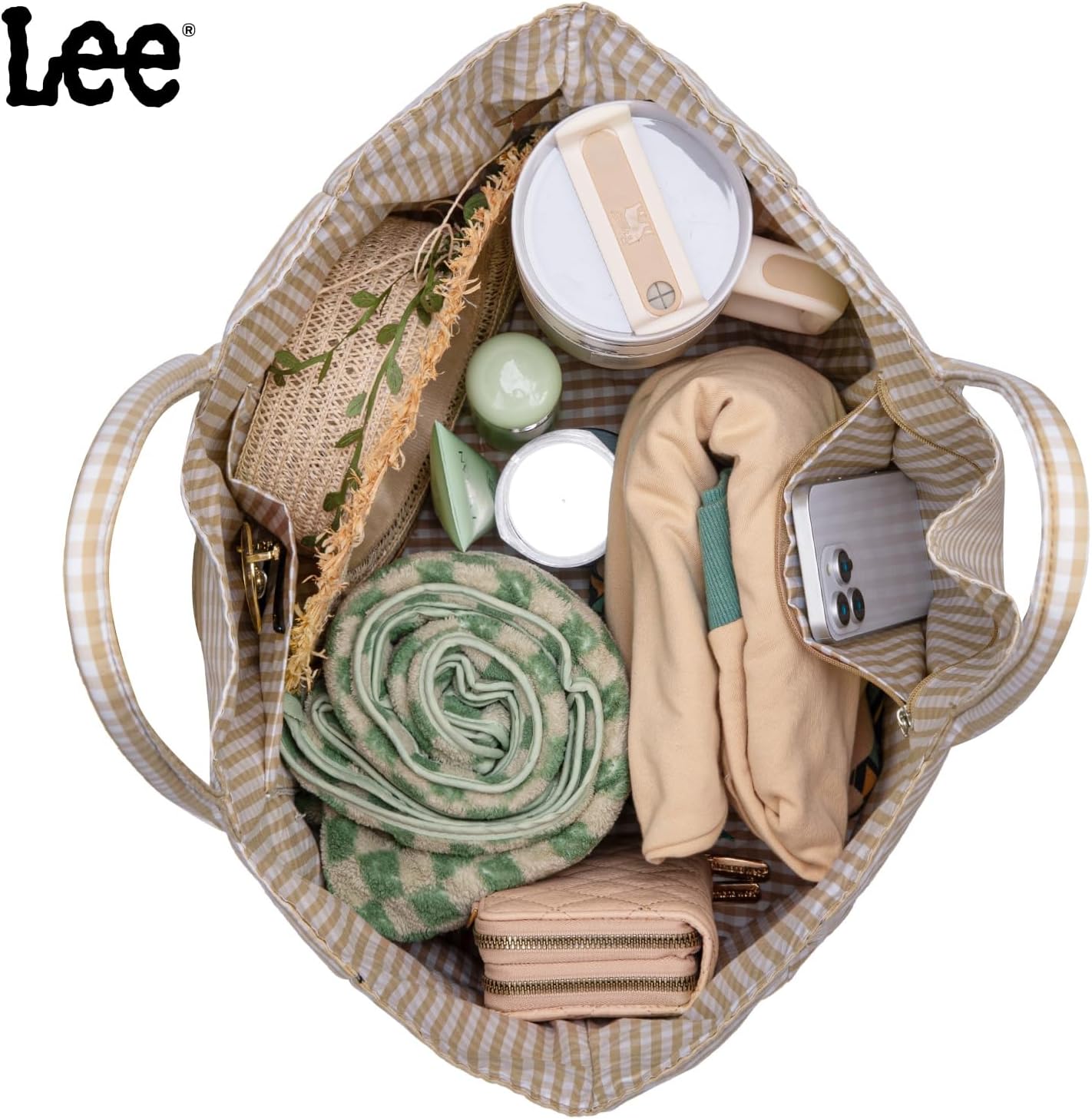 Montana West x Lee Extra Large Soft Cotton Tote Bag for Women Thick Lightweight Shoulder Bag Reusable Grocery Bag - Image 4