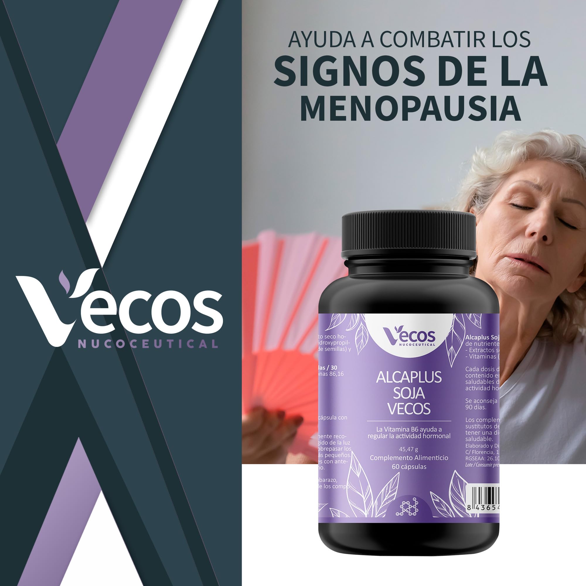 120 Cápsulas Isoflavonas de Soja + Extracto de Alcachofa - Soja - Ayuda a Combatir los Signos de la Menopausia - Propiedades Depurativas