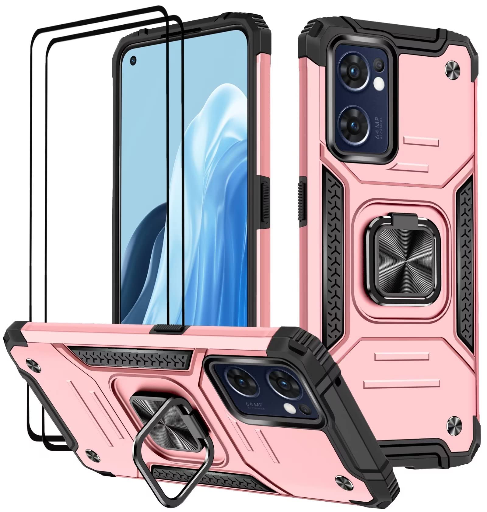 Coque Oppo Find X5 Lite TPU PC AntiChoc De Protection Avec Support Béquille MultiAngles Armor