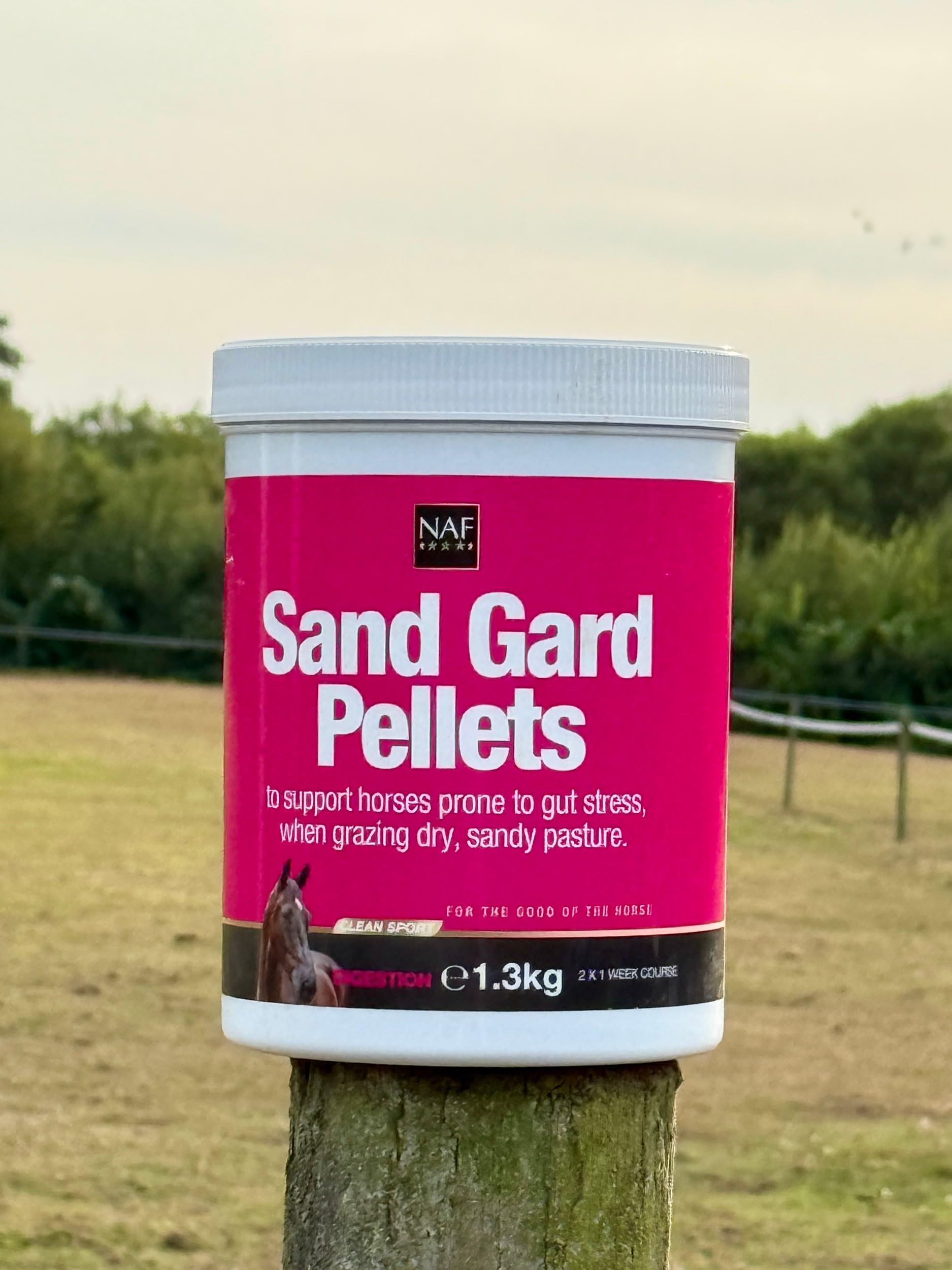 NAF Sand Gard Pellets 1,3 kg - Ergänzungsfuttermittel für Verdauung & Darmgesundheit bei Pferden | Unterstützt die Sandausscheidung mit probiotischer Hefe & Kräuterformel