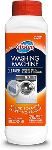 Glisten Washer Magic - Limpiador de lavadora y desodorizante botella de 12 onzas líquidas 12 onzas líquidas