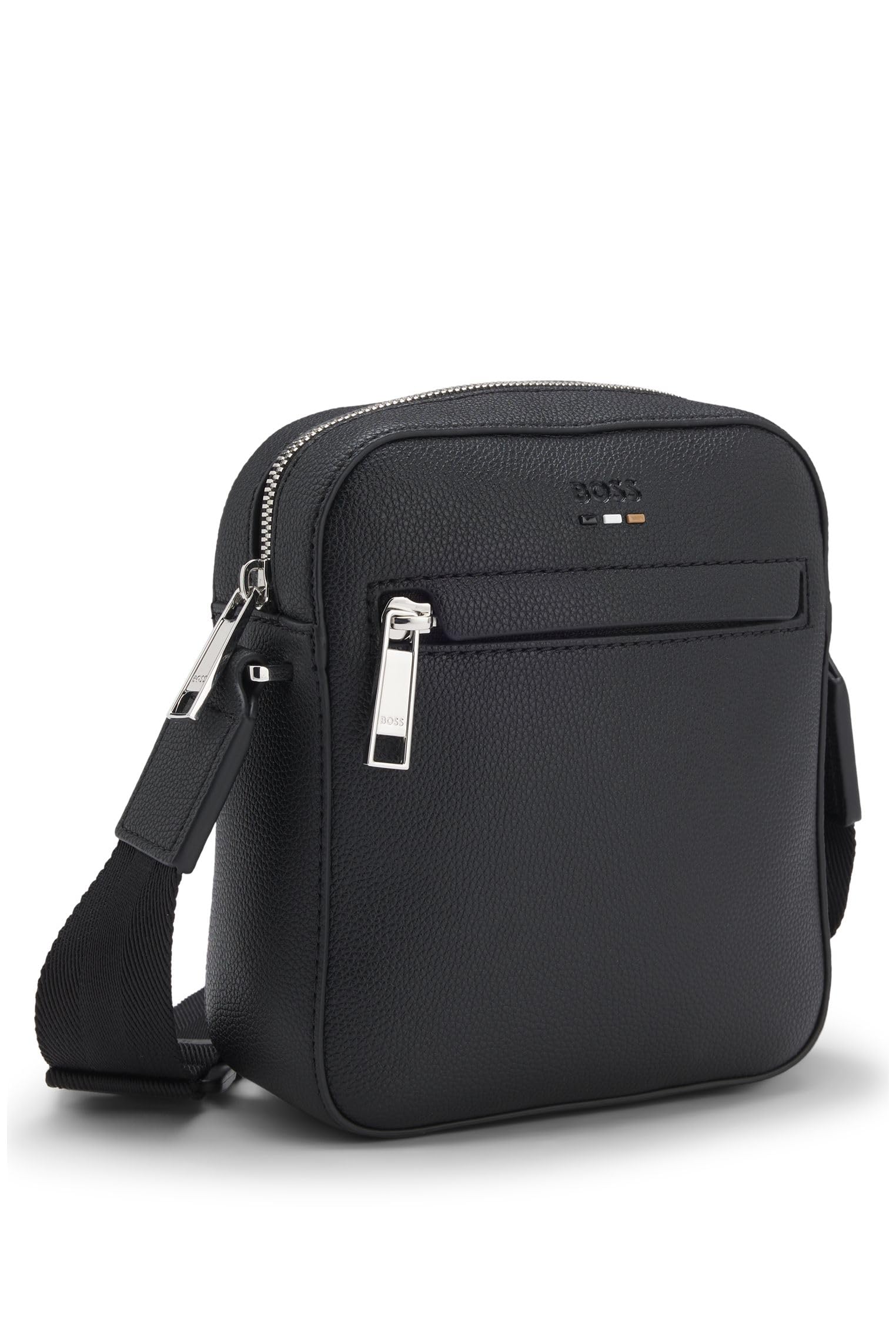 BOSS Herren Ray NS zip N. Reporter-Tasche mit geprägtem Logo