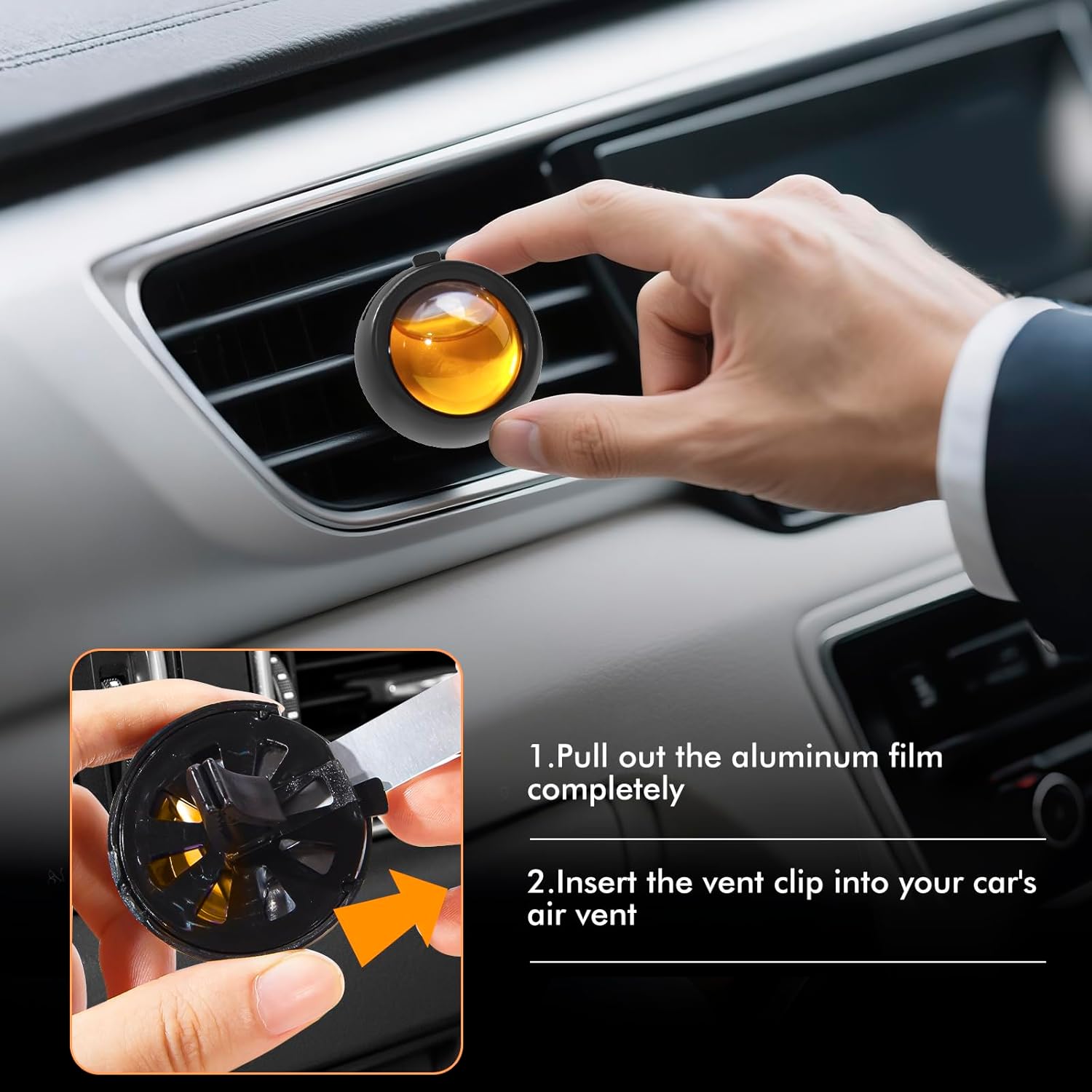 Car Air Freshener Vent Clips, Hawaiian Scent, 6 Pack, Long Lasting Scent Up to 180 Days, Car Fresheners for Women, Car Vent Clip for Men image 3 of 7 B0DYC9CB72