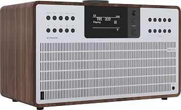 Revo Technologies SuperCD - Deluxe Digital Music System with CD, DAB/DAB+/FM, Walnut/Silver
