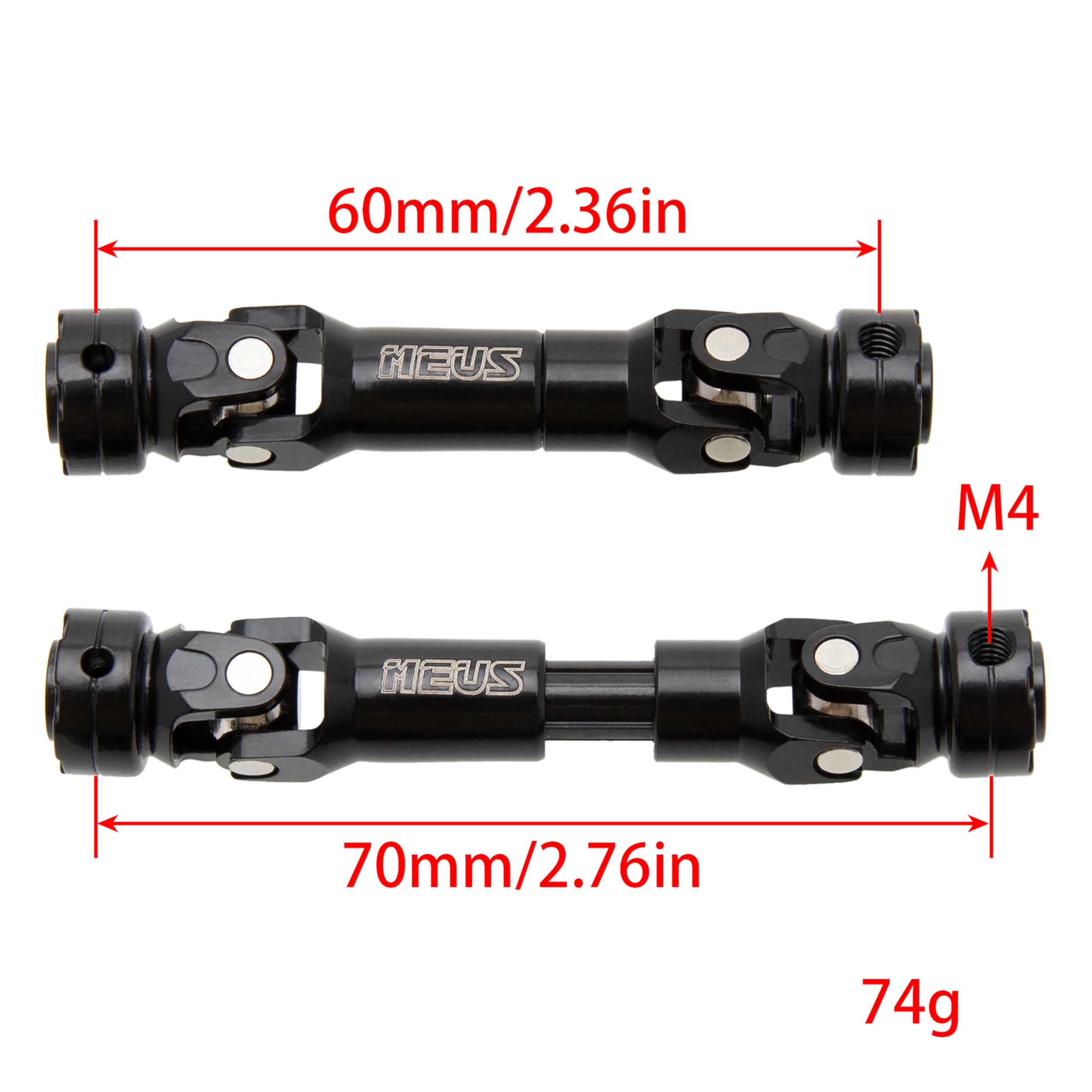 Amazon.co.jp: MEUS RACNIG TRX4 SCX10 ドライブシャフト 1/10 RC