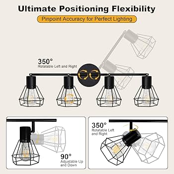 Amazon.com: HiBay 4-Light Track Lighting Farmhouse