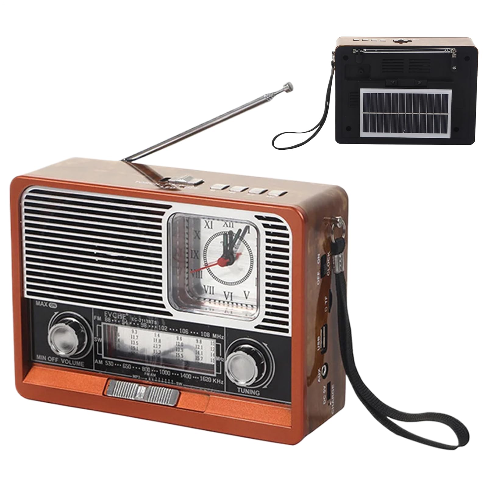 Radio Vintage Batería De Larga Duración Recargable USB
